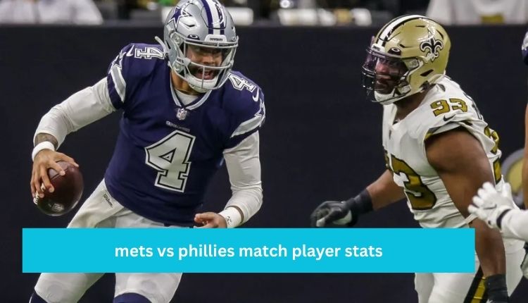 mets vs phillies match player stats